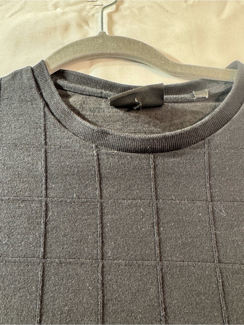 Emporio Armani Men's Large Short Sleeve Crewneck Shirt - Charcoal - Picture 5 of 12